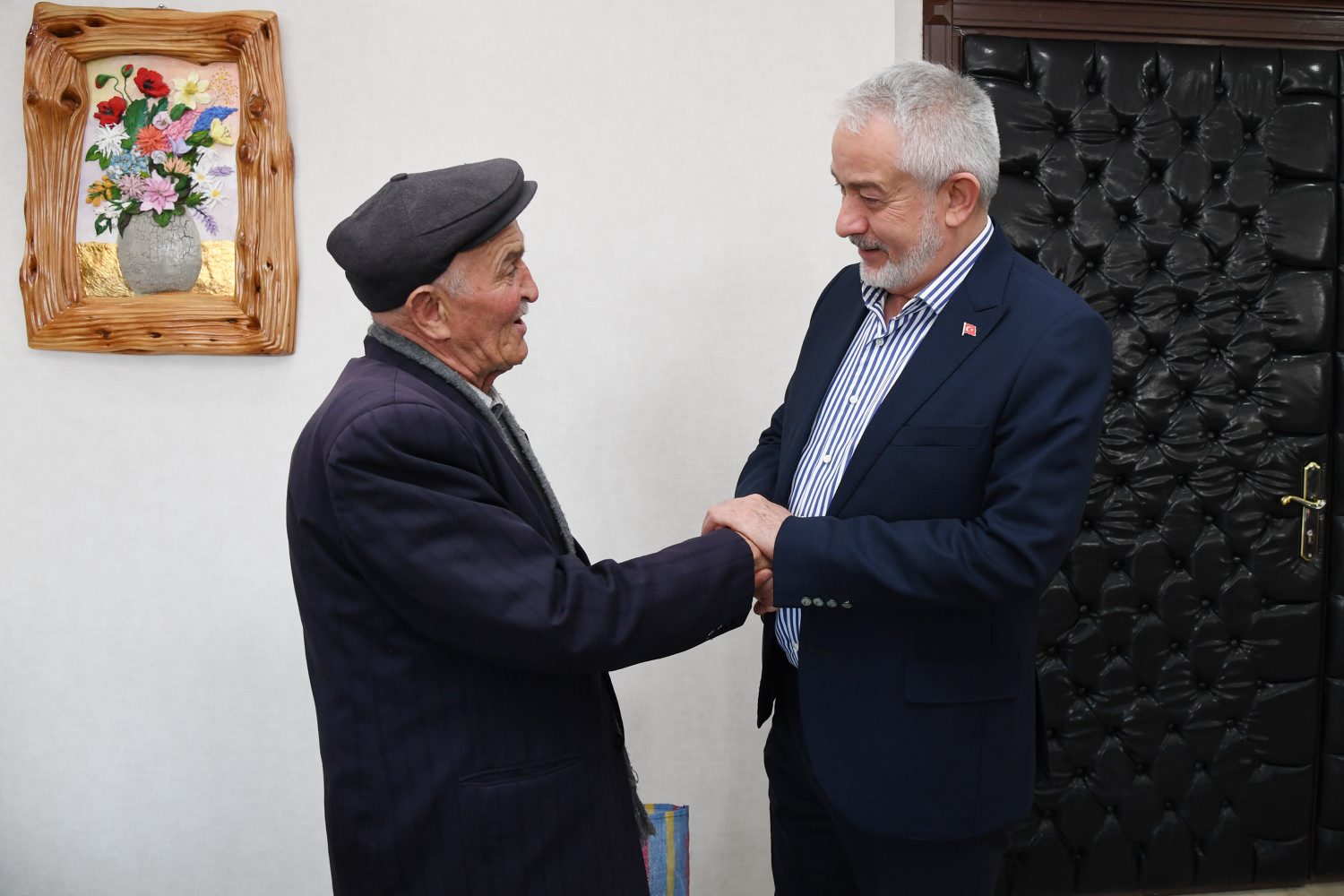 Ethem Amca Başkan Başdeğirmen’i ziyaret Etti, Çanakkale Şiiri Okudu