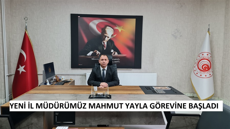 Yeni Afyonkarahisar Ticaret İl Müdürü Mahmut YAYLA, göreve başladı