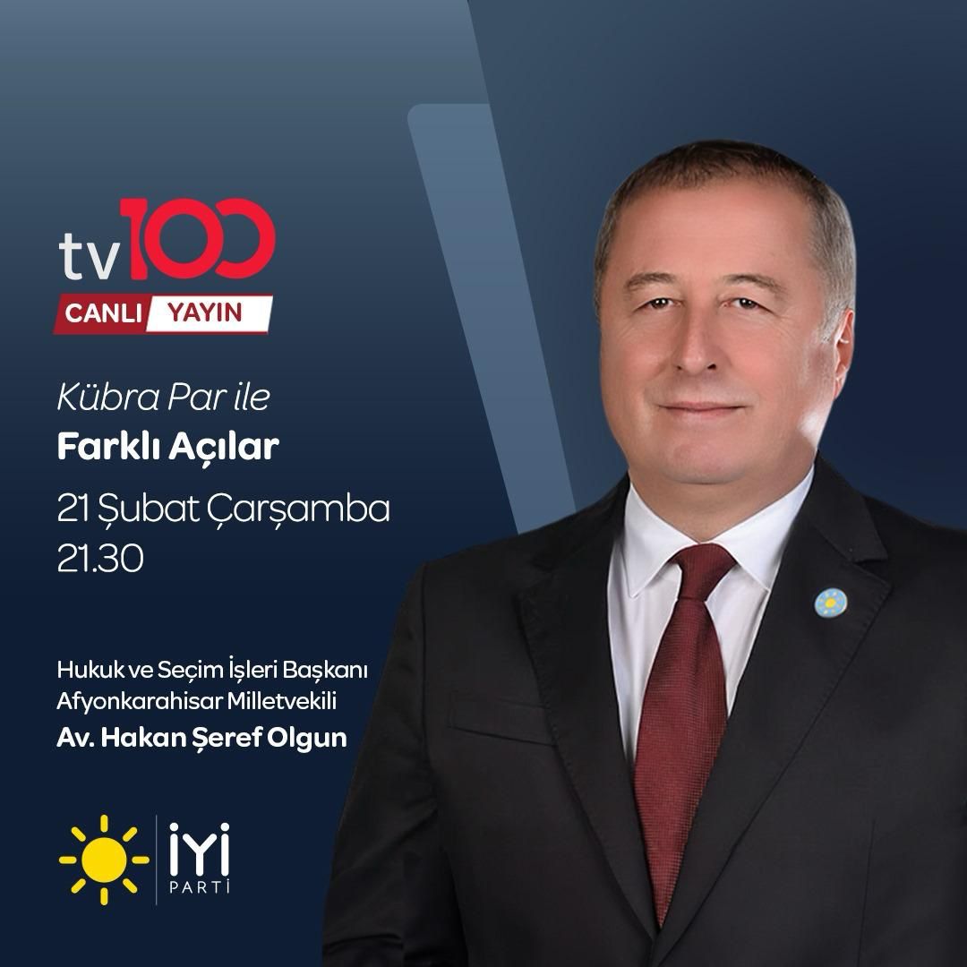 İYİ Parti'nin Afyonkarahisar İl Başkanı, Milletvekili Av. Hakan Şeref Olgun, televizyon programında seçim süreçlerini ve yasal düzenlemeleri değerlendirdi.