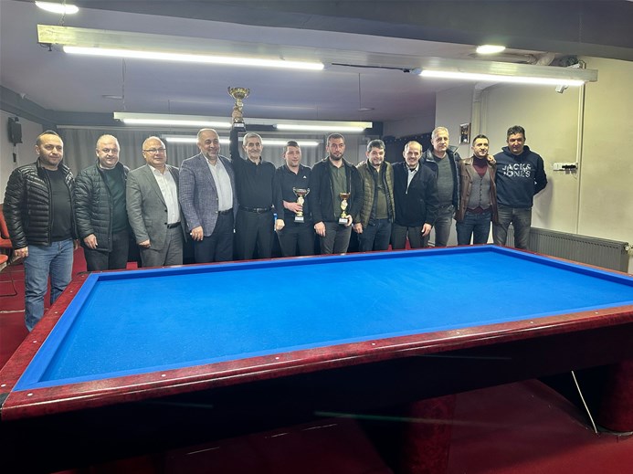 Afyonkarahisar'da 3 Bant Bilardo Şampiyonası heyecanla tamamlandı