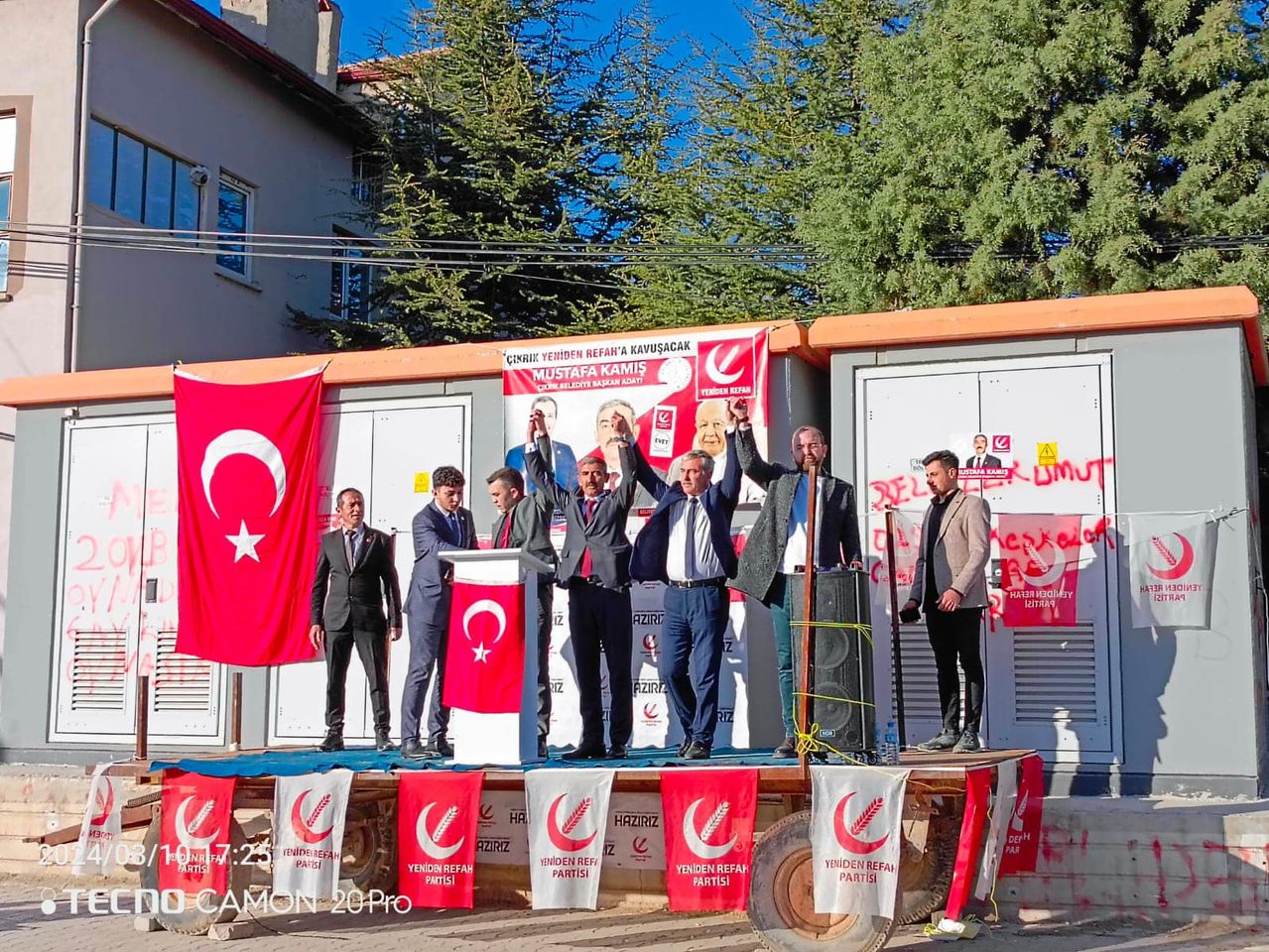 Yeniden Refah Partisi, Afyonkarahisar'ın Çıkrık Beldesi'nde seçim koordinasyon bürosu açtı