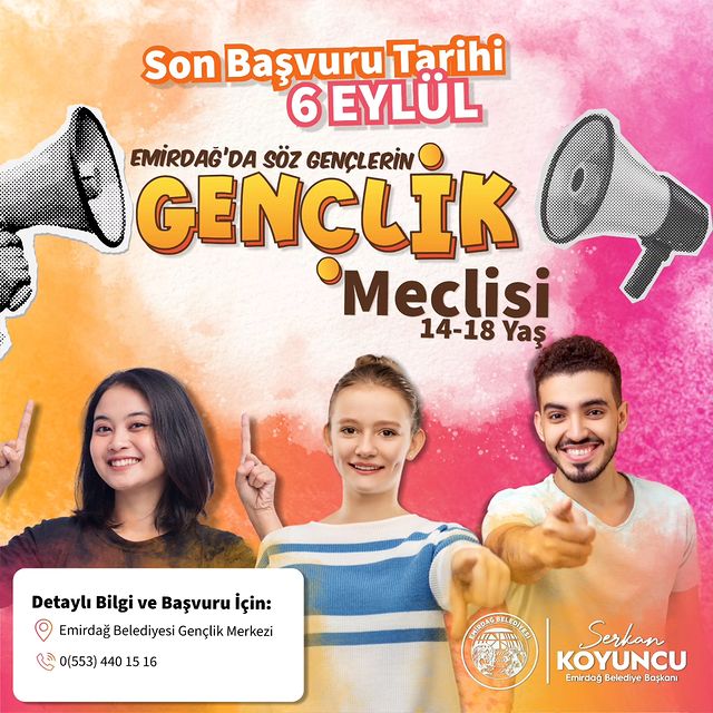 Emirdağ Belediyesi Gençler İçin Gençlik Meclisi Kuruyor