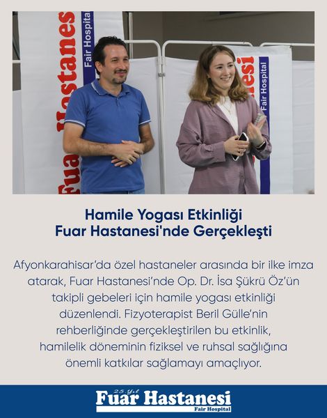 Hamile Yogası Etkinliği Fuar Hastanesi'nde Gerçekleşti